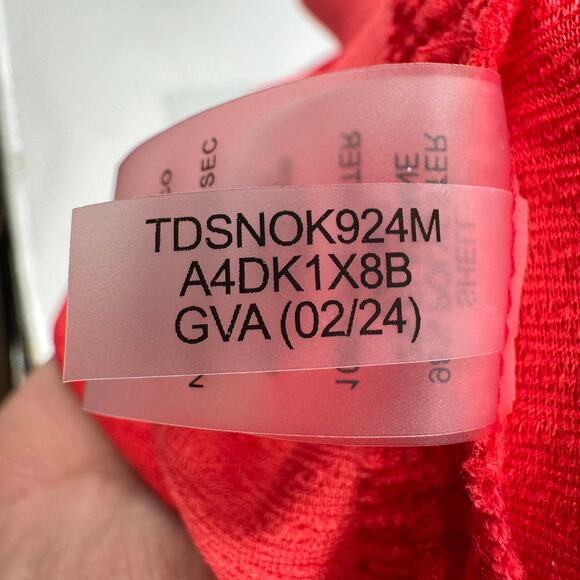 Tommy Hilfiger Shift Mini Dress WMNS 16 Pink Sleeveless Split Neck Jacquard Knit - Picture 11 of 13